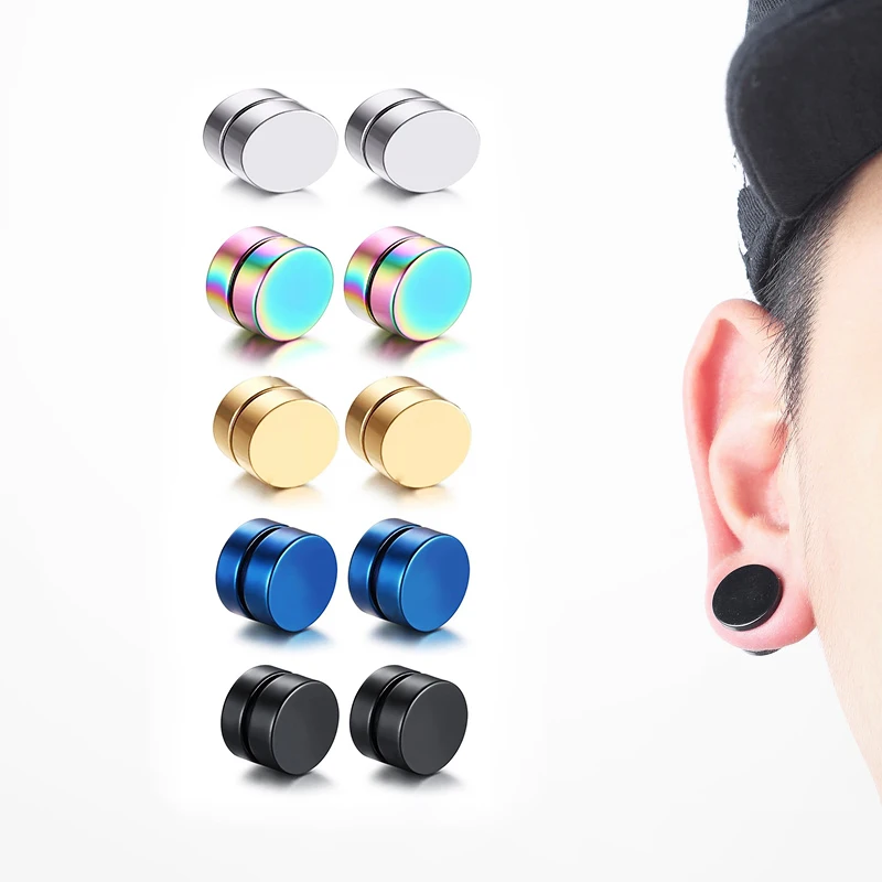 1Piece Punk Mens Strong Magnet Magnetic Ear Stud Set Non Piercing Earrings Fake Earrings Gift for Boyfriend Lover Jewelry
1Piece Punk Mens Strong Magnet Magnetic Ear Stud Set Non Piercing Earrings Fake Earrings Gift for Boyfriend Lover Jewelry