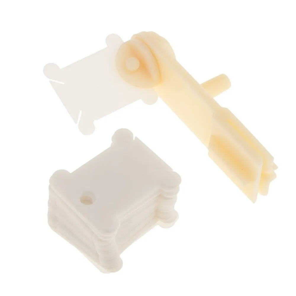 100 Piece Plastic Floss Bobbins with Floss Winder for Embroidery Floss Organizer Cross-Stitch Thread Holder Sewing Accessories
100 Piece Plastic Floss Bobbins with Floss Winder for Embroidery Floss Organizer Cross-Stitch Thread Holder Sewing Accessories