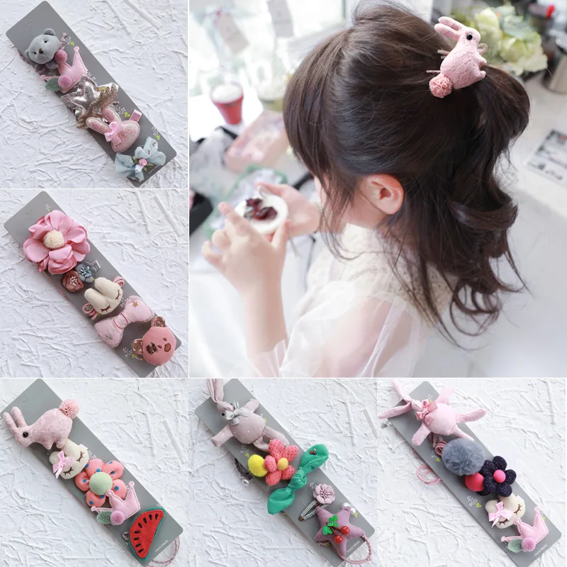 Korea Cotton Cartoon Sweet Rabbit Bear Hair Accessories Set For Girls Hair Clips Elastic Hair Band Hairpin Rubber Hair Tie
Korea Cotton Cartoon Sweet Rabbit Bear Hair Accessories Set For Girls Hair Clips Elastic Hair Band Hairpin Rubber Hair Tie