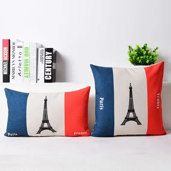 45*45cm Pillow 50*30cm Pillowcase France Flag Paris Linen Cushion Cover Eiffel Tower Building Throw Pillows Lumbar Cushion Cover
45*45cm Pillow 50*30cm Pillowcase France Flag Paris Linen Cushion Cover Eiffel Tower Building Throw Pillows Lumbar Cushion Cover