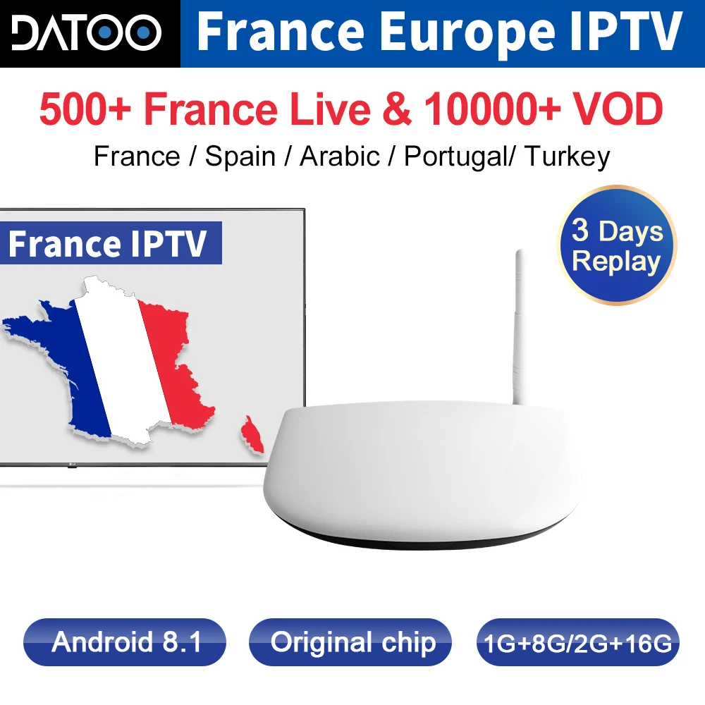 Full HD France IPTV Box Q1304 Android 8.1 Smart Tv Box French Arabic Belgium Morocco Portugal Turkey Africa IP TV Subscription
Full HD France IPTV Box Q1304 Android 8.1 Smart Tv Box French Arabic Belgium Morocco Portugal Turkey Africa IP TV Subscription