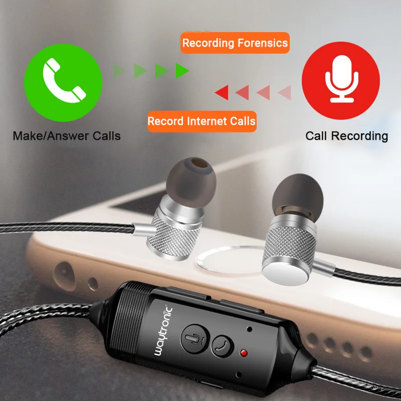 Cellphone Call Recorder Incoming Outgoing Call Recording Headphone for Cellular WhatsApp Skype Messenger Calls
Cellphone Call Recorder Incoming Outgoing Call Recording Headphone for Cellular WhatsApp Skype Messenger Calls