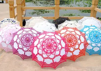 38 Inches Vintage Cotton Lace Parasols Handmade Craft Wedding Flower Embroidery Umbrella Girl Parasol, 100PCS
38 Inches Vintage Cotton Lace Parasols Handmade Craft Wedding Flower Embroidery Umbrella Girl Parasol, 100PCS