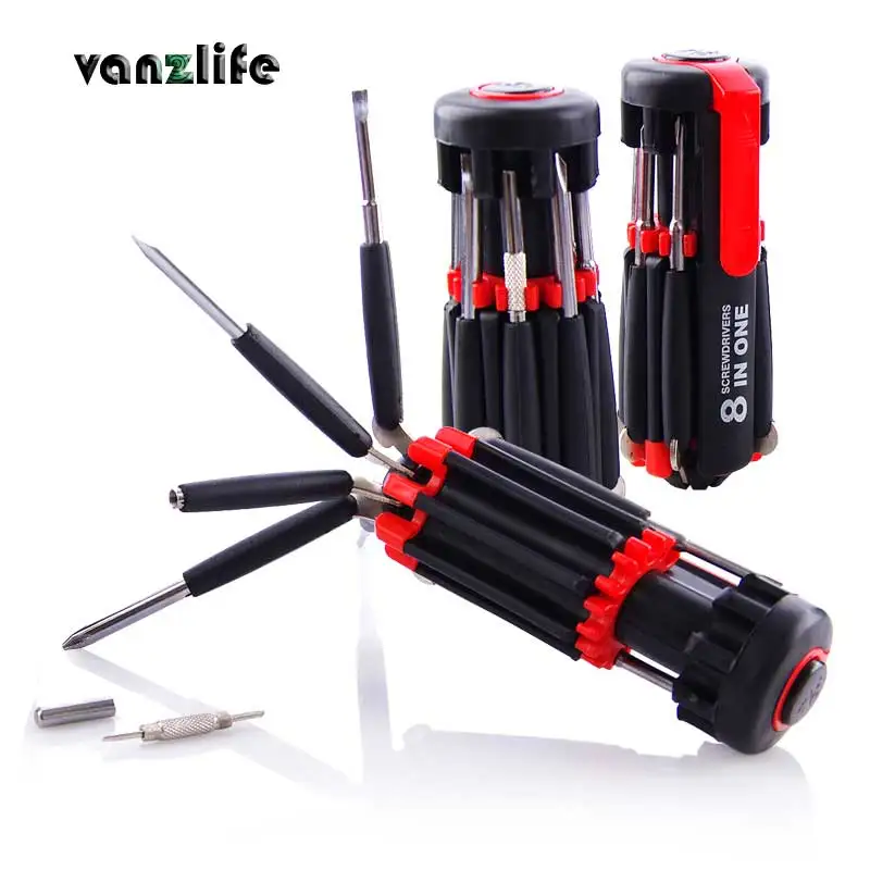 vanzlife multi function 8 combination screwdriver head with LED light cross screwdriver maintenance tools
vanzlife multi function 8 combination screwdriver head with LED light cross screwdriver maintenance tools