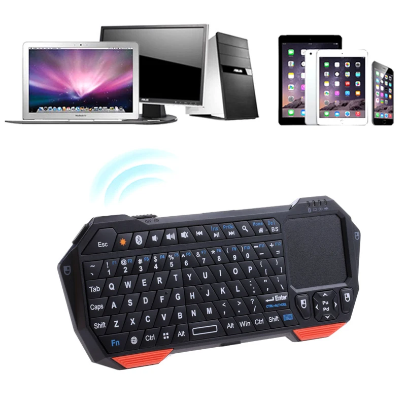 

Computer Accessories Mini Bluetooth V3.0 Keyboard Built-in Touchpad For Raspberry Pi IS11-BT05 New