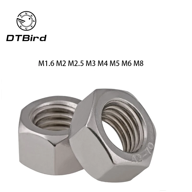 Free shipping 50 pcs/lot M1.6,M2,M2.5,M3,M4,M5,M6 DIN934 18-8 Stainless Steel A2 micro Hex Nuts , Metric Bolt screw cap
Free shipping 50 pcs/lot M1.6,M2,M2.5,M3,M4,M5,M6 DIN934 18-8 Stainless Steel A2 micro Hex Nuts , Metric Bolt screw cap