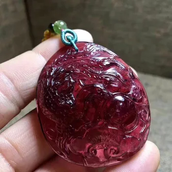 Fine Jewelry 100% Natural Red Tourmaline 27.1g Carved Tourmaline Female Women's Gemstones Pendant Necklaces 
Fine Jewelry 100% Natural Red Tourmaline 27.1g Carved Tourmaline Female Women's Gemstones Pendant Necklaces