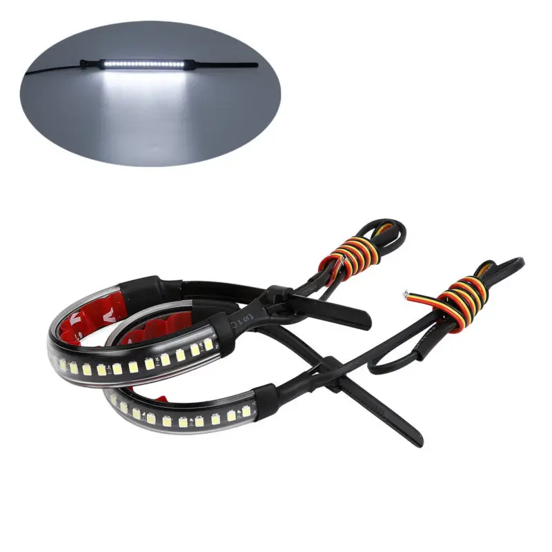 Left Right Side Universal 39mm-41mm Fork LED Strips Light Turn Signals Indicators For Harley Honda
Left Right Side Universal 39mm-41mm Fork LED Strips Light Turn Signals Indicators For Harley Honda
