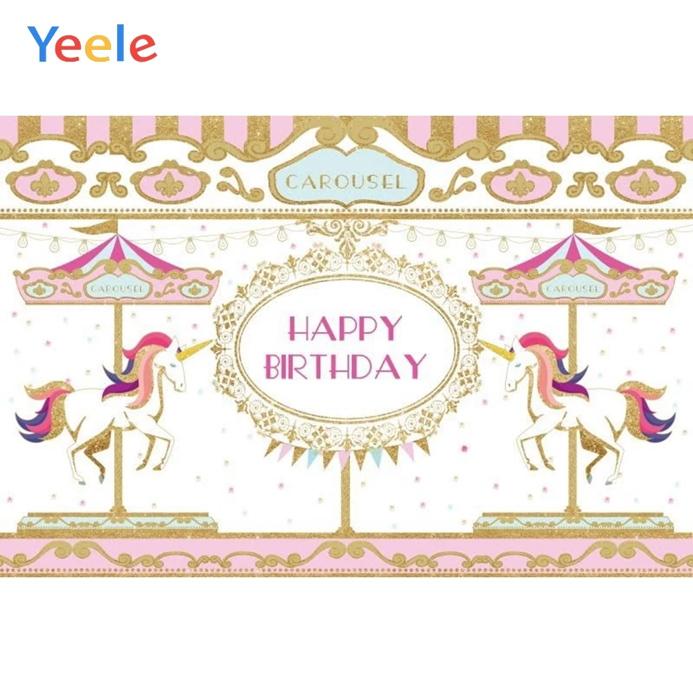 Yeele Unicorn Carousel Birthday Communion Party Kid Personalized Photographic Backdrops Photography Backgrounds For Photo Studio
Yeele Unicorn Carousel Birthday Communion Party Kid Personalized Photographic Backdrops Photography Backgrounds For Photo Studio