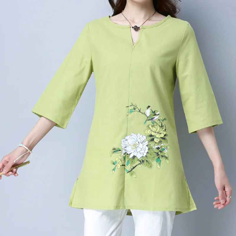 Women Blouse 3 colors Floral Print Three Quarter women Tops V-Neck collar shirt Blusas Feminino ladies blouses SS277
Women Blouse 3 colors Floral Print Three Quarter women Tops V-Neck collar shirt Blusas Feminino ladies blouses SS277