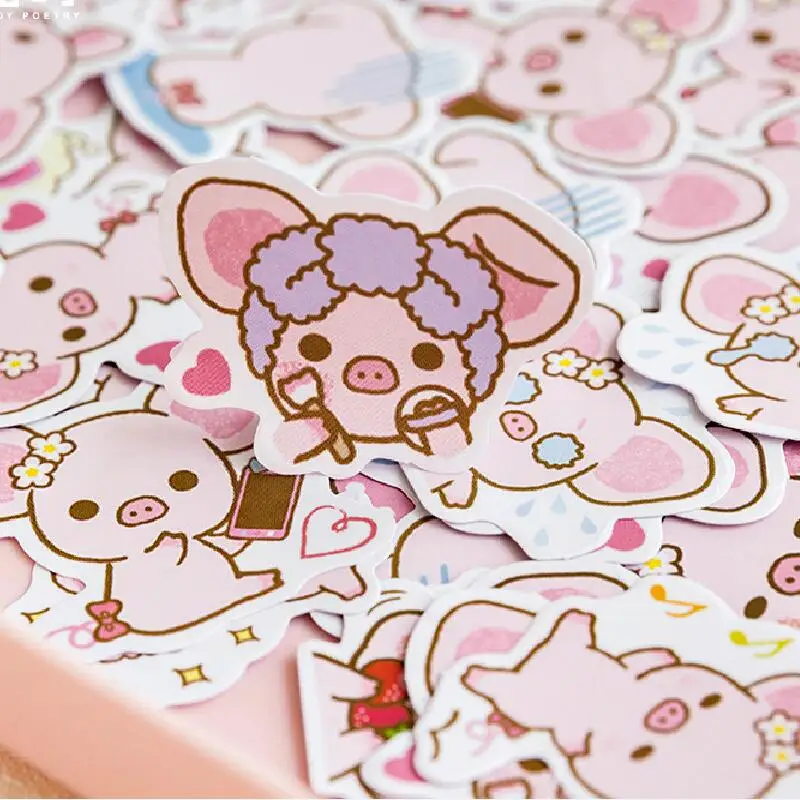 45pcs/box Pink Pig Stickers Cute Cartoon Decorative Adhesive Stickers For Decorations Scrapbooking Diary Diy Albums Girls Gifts
45pcs/box Pink Pig Stickers Cute Cartoon Decorative Adhesive Stickers For Decorations Scrapbooking Diary Diy Albums Girls Gifts