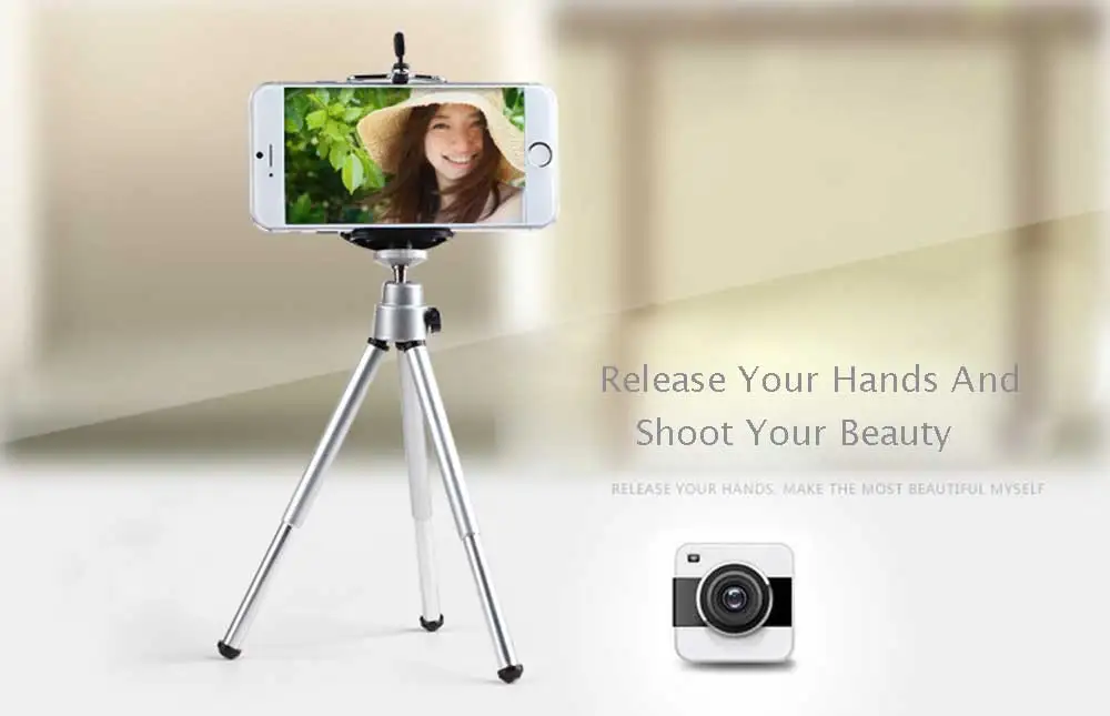 Rovtop Metal Mini Tripod With Phone Holder Remote For Iphone Xiaomi Samsung Android Retractable Tripod Tripod For Digital Camera