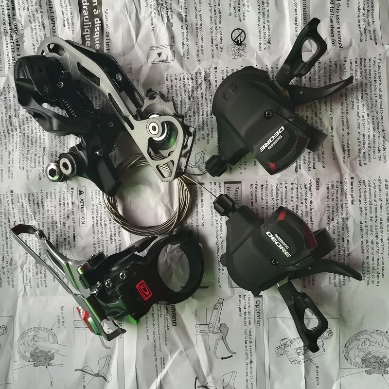 SHIMANO Deore Derailleurs 3s x 10s 30 Speed M610 Front Derailleur M610 Rear Derailleur Shift Lever MTB Mountain Bike Accessories
SHIMANO Deore Derailleurs 3s x 10s 30 Speed M610 Front Derailleur M610 Rear Derailleur Shift Lever MTB Mountain Bike Accessories