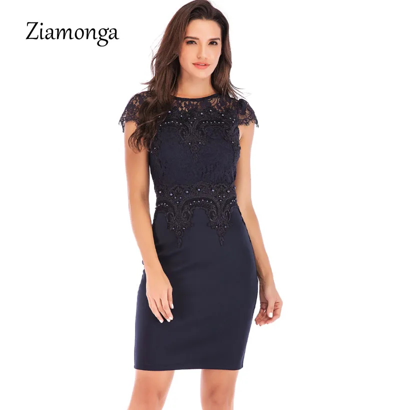 Ziamonga Women Business Office Work Embroidery Lace Dress Tight Beaded Short Sleeve Mini Dress Sexy Party Casual Bodycon Dresses
Ziamonga Women Business Office Work Embroidery Lace Dress Tight Beaded Short Sleeve Mini Dress Sexy Party Casual Bodycon Dresses