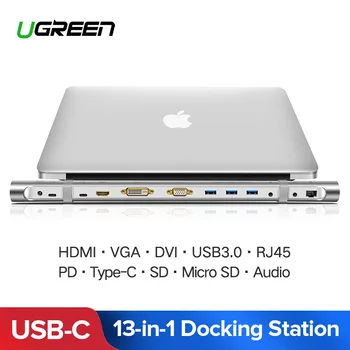 Ugreen USB C HUB Dock All in One Type C to Multi USB 3.0 HDMI Adapter for MacBook Pro 13 Air USB-C 3.1 Splitter Port Type-C Hub
Ugreen USB C HUB Dock All in One Type C to Multi USB 3.0 HDMI Adapter for MacBook Pro 13 Air USB-C 3.1 Splitter Port Type-C Hub