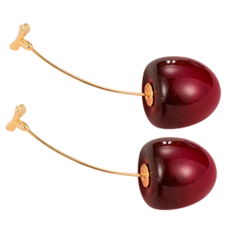 New Resin Cute/romantic Round Women Dangle Earrings Red Cherry Fruit Earrings Bohemian Earrings For Women Drops Earrings
New Resin Cute/romantic Round Women Dangle Earrings Red Cherry Fruit Earrings Bohemian Earrings For Women Drops Earrings