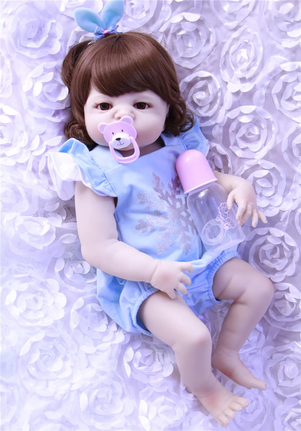 55cm Full Silicone Body Reborn Baby Doll Toy lol Girl Vinyl Newborn Princess Babies Bebe Bathe Accompanying Toy Birthday Gift
55cm Full Silicone Body Reborn Baby Doll Toy lol Girl Vinyl Newborn Princess Babies Bebe Bathe Accompanying Toy Birthday Gift