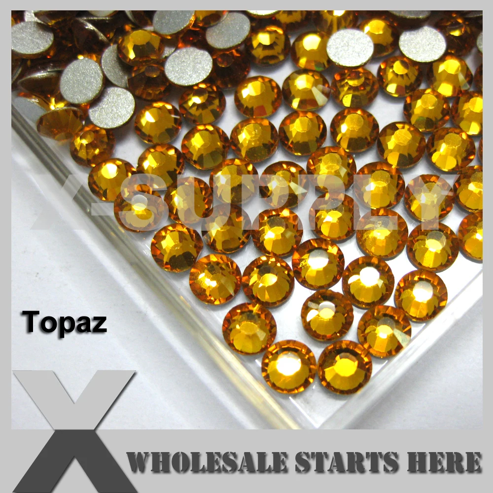 (SS3-SS20,100 Gross/Lot) TOPAZ Flat Back Rhinestone,Silver Foiled Back,No Glue,Used For Nail Art,Phone Case,Shoes
(SS3-SS20,100 Gross/Lot) TOPAZ Flat Back Rhinestone,Silver Foiled Back,No Glue,Used For Nail Art,Phone Case,Shoes