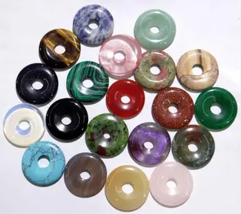 natuursteen Quartz Crystal tiger eye Turquoises lapis lazuli cirkel donut voor charm Pendant for diy Jewelry making necklace10PC
natuursteen Quartz Crystal tiger eye Turquoises lapis lazuli cirkel donut voor charm Pendant for diy Jewelry making necklace10PC