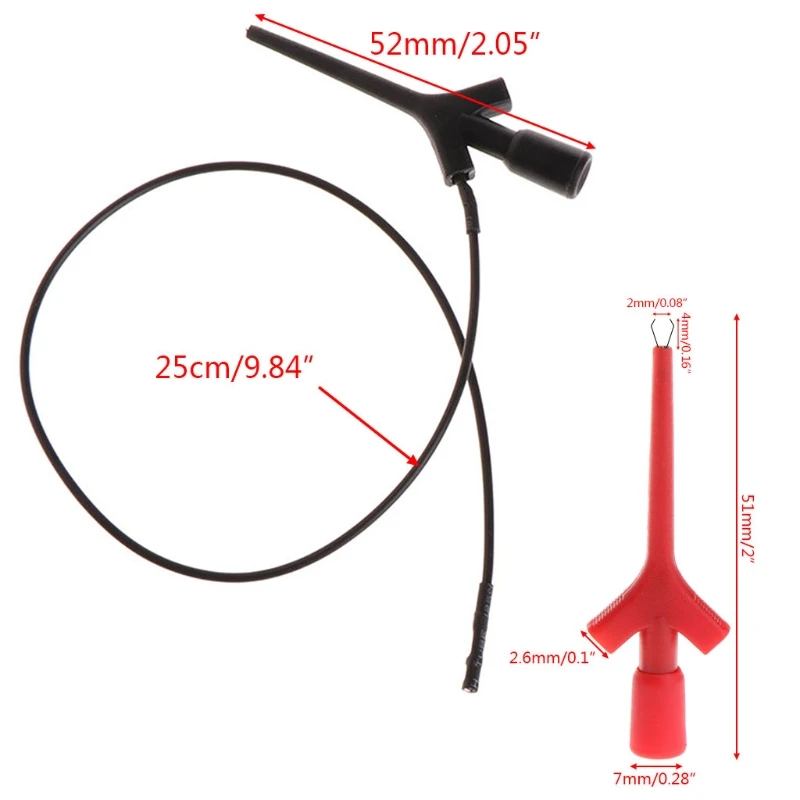 Red Black Color 2mm Banana Plug Female to Test Clip Probe Test Lead Kit Can connect the Digital Multimeter pen
Red Black Color 2mm Banana Plug Female to Test Clip Probe Test Lead Kit Can connect the Digital Multimeter pen