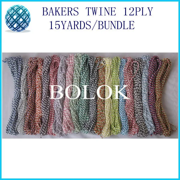 20 kinds color Cotton Baker twine for gift packing15yards/bundle (40pcs/lot)free shipping
20 kinds color Cotton Baker twine for gift packing15yards/bundle (40pcs/lot)free shipping