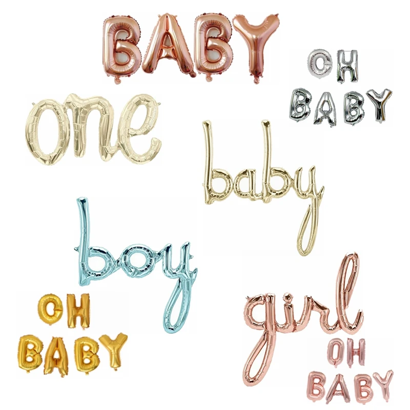 Rose Gold link One Boy Girl Hello Baby Letter Foil Balloons Baby Shower 1st First Birthday Party Decoration Balloons Air Globos
Rose Gold link One Boy Girl Hello Baby Letter Foil Balloons Baby Shower 1st First Birthday Party Decoration Balloons Air Globos