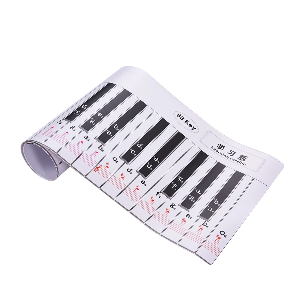 Fingering Version 88 Keys Piano Keyboard Fingering Practice Chart Sheet with Stave Reference Piano Guide Assistive Tool for Kids
Fingering Version 88 Keys Piano Keyboard Fingering Practice Chart Sheet with Stave Reference Piano Guide Assistive Tool for Kids