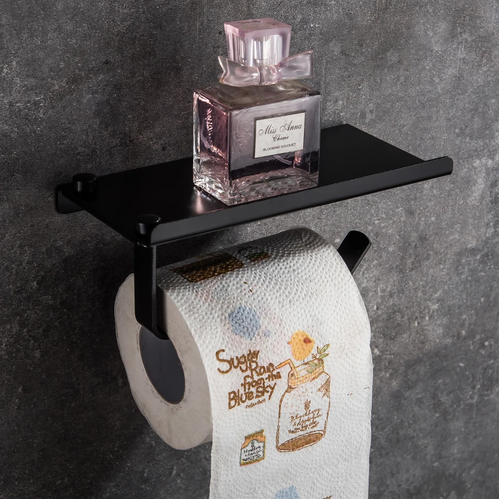 High Quality Innovative Wall-mounted Shelf Bathroom Shelf Shower Soap Cosmetic Shelves Shampoo Towel Rack Tissue Holder Mci18