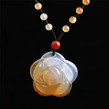 Pure Natural Chalcedony Agate Ice Rose Pendant Necklace Sweater Chain Jewelry Gift Wholesale
Pure Natural Chalcedony Agate Ice Rose Pendant Necklace Sweater Chain Jewelry Gift Wholesale