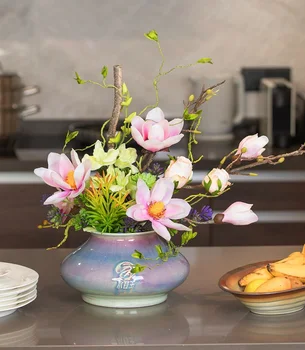 SHUICANGYU Modern Ceramic Creative Vase Pot Artificial Big PU Yulan Flower Home Decor Object Porcelain Tabletop Vase Sets
SHUICANGYU Modern Ceramic Creative Vase Pot Artificial Big PU Yulan Flower Home Decor Object Porcelain Tabletop Vase Sets