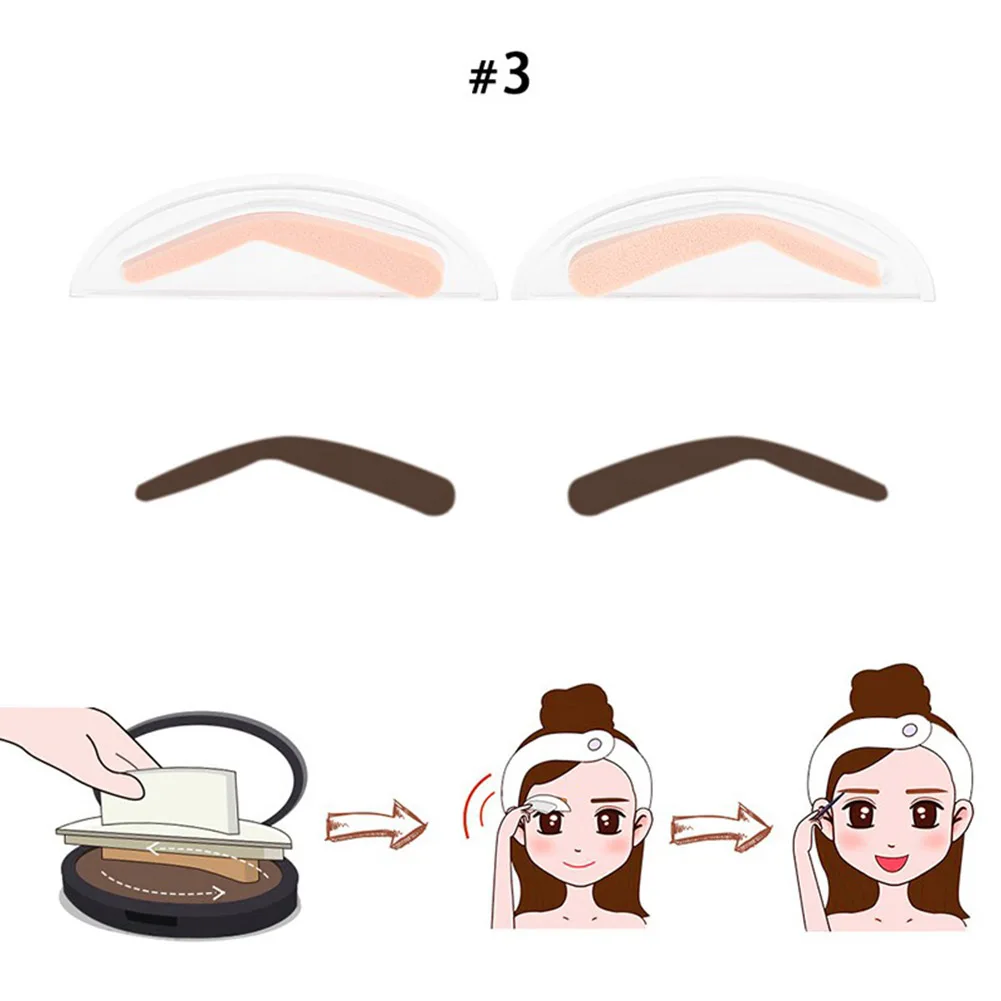 2Pcs Korean eyebrows stencil Sponge Eyebrow Stamps for Eye Makeup Template Shaping Tools Eyebrows Template Card
2Pcs Korean eyebrows stencil Sponge Eyebrow Stamps for Eye Makeup Template Shaping Tools Eyebrows Template Card