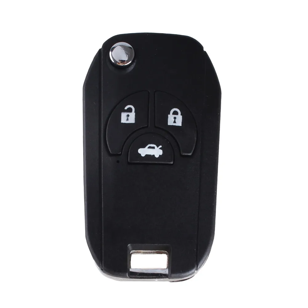 Chiave Telecomando per Nissan Sylphy 3 Tasti Switch Blade Fob Replacement Uncut Blank Key Case -