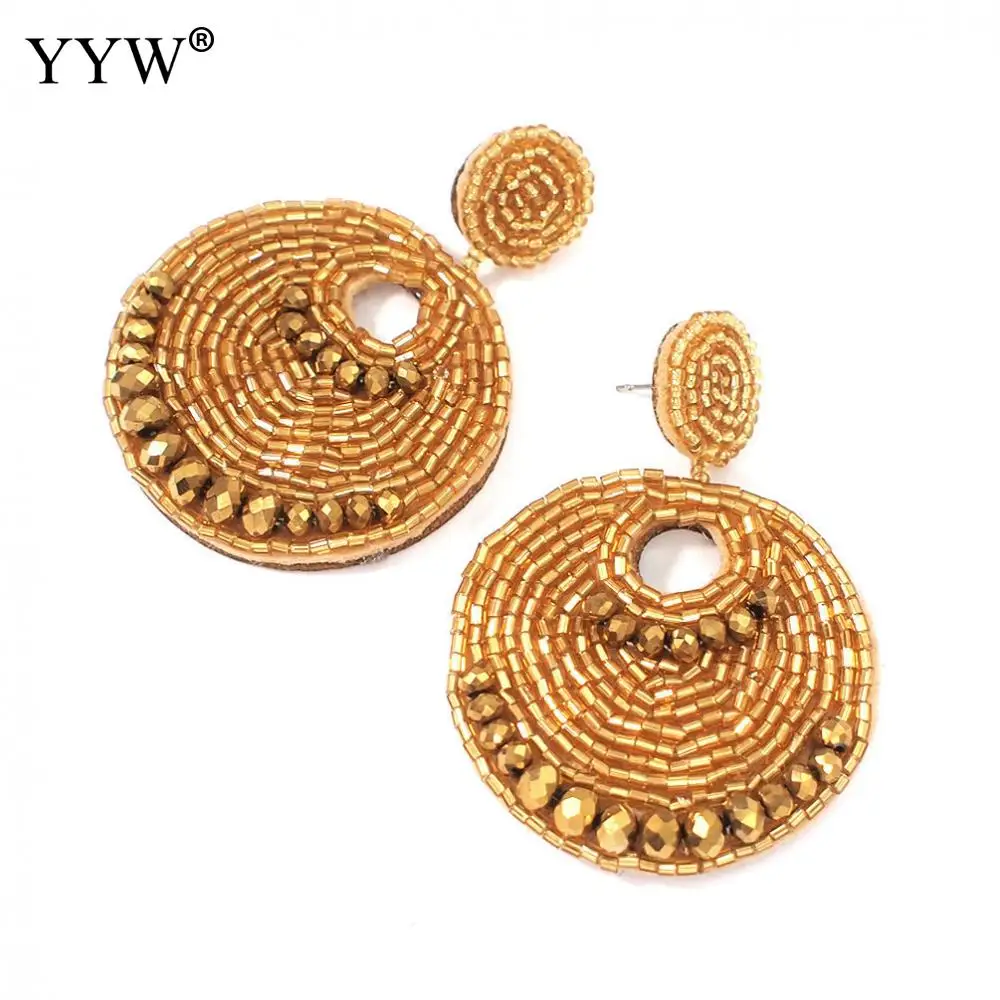 YYW 2019 Trendy Seed Beads Drop Earrings Bohemian Handmade Jewelry Fashion For Woman More Colors For Choice 45x72mm Sold By Pair
YYW 2019 Trendy Seed Beads Drop Earrings Bohemian Handmade Jewelry Fashion For Woman More Colors For Choice 45x72mm Sold By Pair