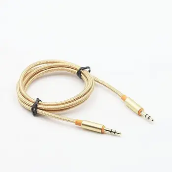 aux cable jack 3.5mm male to male aux Audio cable 1M Aluminum Alloy Gold Plated Plug nylon wire for car/headphone/MP4 3 Speaker
aux cable jack 3.5mm male to male aux Audio cable 1M Aluminum Alloy Gold Plated Plug nylon wire for car/headphone/MP4 3 Speaker