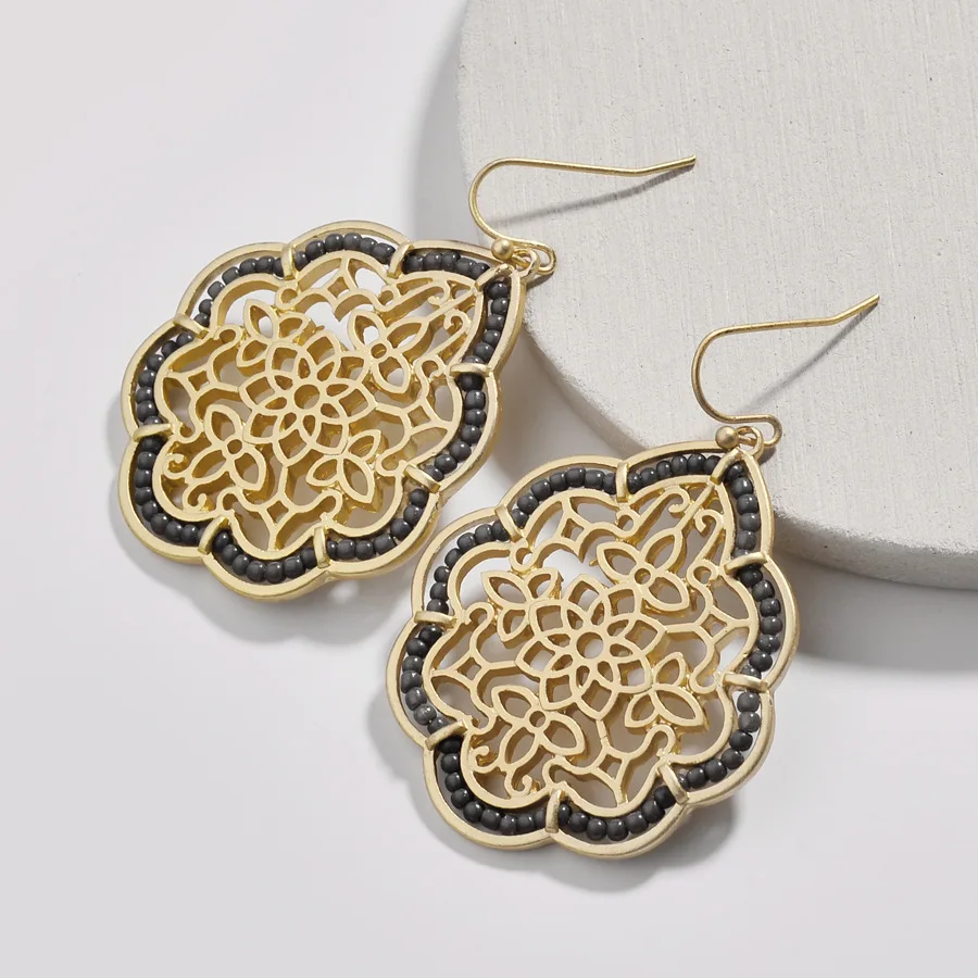 Joolim Jewelry Wholesale/Matte Gold Silver Cutout Flower Drop Earrings Bead Earrings Wholesale
Joolim Jewelry Wholesale/Matte Gold Silver Cutout Flower Drop Earrings Bead Earrings Wholesale