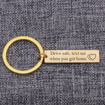 Drive Safe Text Me When You Get Home Masculino Feminino Bijuteria Keepsake Jewelry Bijoux Keychain Souvenir Key Holder Keytag
Drive Safe Text Me When You Get Home Masculino Feminino Bijuteria Keepsake Jewelry Bijoux Keychain Souvenir Key Holder Keytag