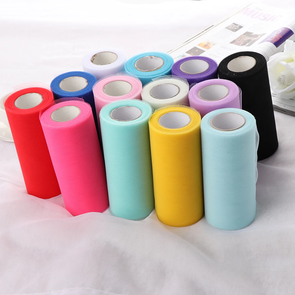 15cm*25yard Tulle Roll Wedding Decoration Roll Spool DIY Fabric Decorative Crafts Christmas Kids Queen Skirts
15cm*25yard Tulle Roll Wedding Decoration Roll Spool DIY Fabric Decorative Crafts Christmas Kids Queen Skirts