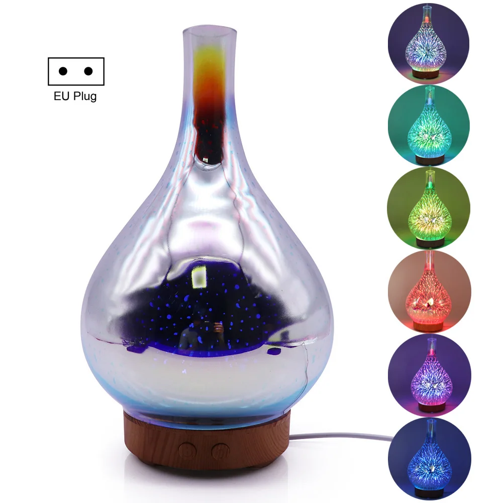 3D Glass Fireworks Pattern Air Humidifier Aroma Essential Oil Diffuser With LED Night Lights Air Purification Home Mist Maker
3D Glass Fireworks Pattern Air Humidifier Aroma Essential Oil Diffuser With LED Night Lights Air Purification Home Mist Maker