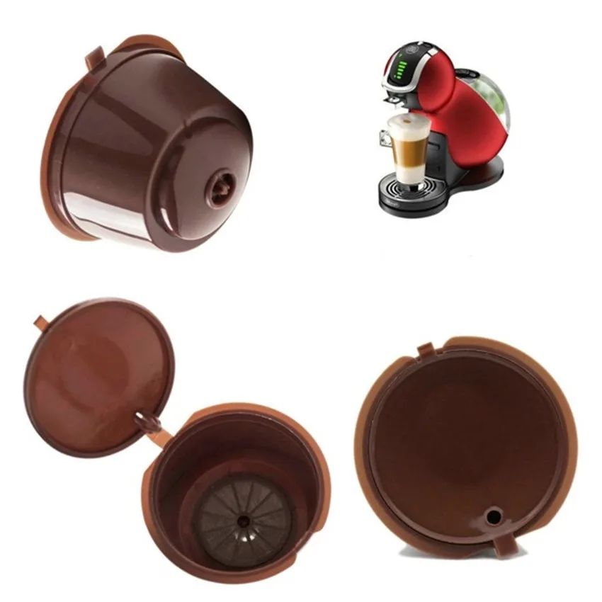 Home Use Brown Reusable Coffee Capsule Plastic Refillable Compatible Coffee Filter Baskets Soft Capsules Taste Sweet
Home Use Brown Reusable Coffee Capsule Plastic Refillable Compatible Coffee Filter Baskets Soft Capsules Taste Sweet