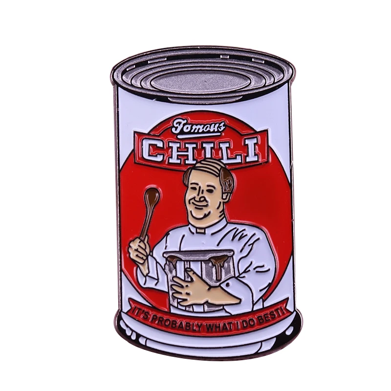 Kevin's famous chili enamel pin The Office brooch precious recipe badge traditional fashion accessory
Kevin's famous chili enamel pin The Office brooch precious recipe badge traditional fashion accessory