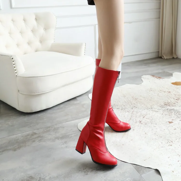 Big Size 11 12 13 14 15 Round-headed, thick-heeled, high-heeled front zipper, metal decorative mid-barrel fashion boots
Big Size 11 12 13 14 15 Round-headed, thick-heeled, high-heeled front zipper, metal decorative mid-barrel fashion boots
