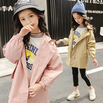 Girls' Coat 2018 New Korean Girls' Medium and Long Trench Coat Children's Casual Coat Spring and Autumn Children's Wear
Girls' Coat 2018 New Korean Girls' Medium and Long Trench Coat Children's Casual Coat Spring and Autumn Children's Wear