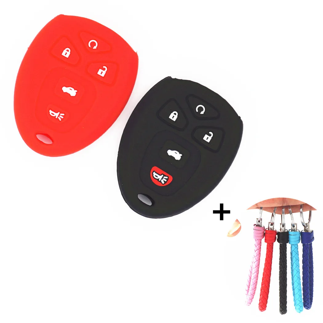 WFMJ Silicone 5 Buttons Key Cover Chain Case for Buick LaCrosse Chevrolet Malibu Cobalt Pontiac Grand Prix G5 G6 Saturn GMC
WFMJ Silicone 5 Buttons Key Cover Chain Case for Buick LaCrosse Chevrolet Malibu Cobalt Pontiac Grand Prix G5 G6 Saturn GMC