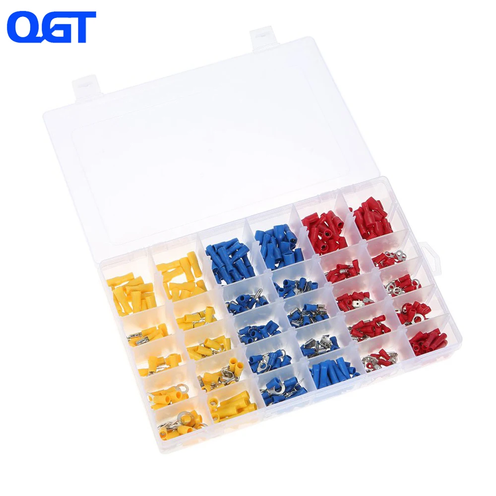 480PCS Mixed Assorted Lug Kit Crimp Connectors Insulated Electrical Crimp Terminals with 30 Sizes Electrical Wire Connector Set
480PCS Mixed Assorted Lug Kit Crimp Connectors Insulated Electrical Crimp Terminals with 30 Sizes Electrical Wire Connector Set