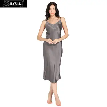LilySilk 100 Silk Nightgowns Women Dress Sleepwear 22 momme Luxury Natural Long Clothing Sexy Lace Sleeveless Free Shipping
LilySilk 100 Silk Nightgowns Women Dress Sleepwear 22 momme Luxury Natural Long Clothing Sexy Lace Sleeveless Free Shipping