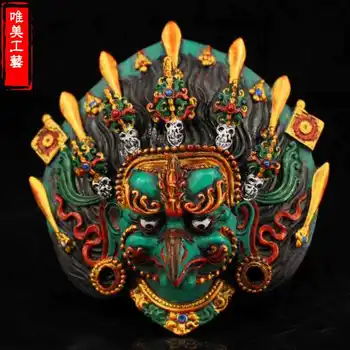 Nepal collected handmade colored drawing gold eagle hand Lacquerware hung statue,for guard house, exorcise evil spirit
Nepal collected handmade colored drawing gold eagle hand Lacquerware hung statue,for guard house, exorcise evil spirit