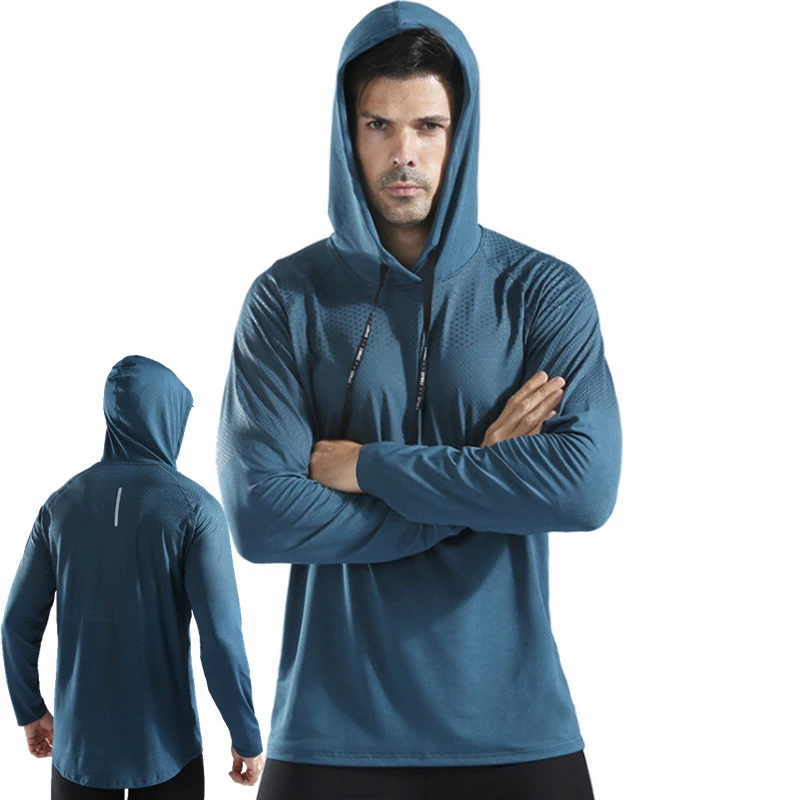 Autumn spring Men Running Shirts Long Sleeve Hooded Basketball Sports T Shirts Gym Clothing Breathable Fitness Tops Sportswear
Autumn spring Men Running Shirts Long Sleeve Hooded Basketball Sports T Shirts Gym Clothing Breathable Fitness Tops Sportswear
