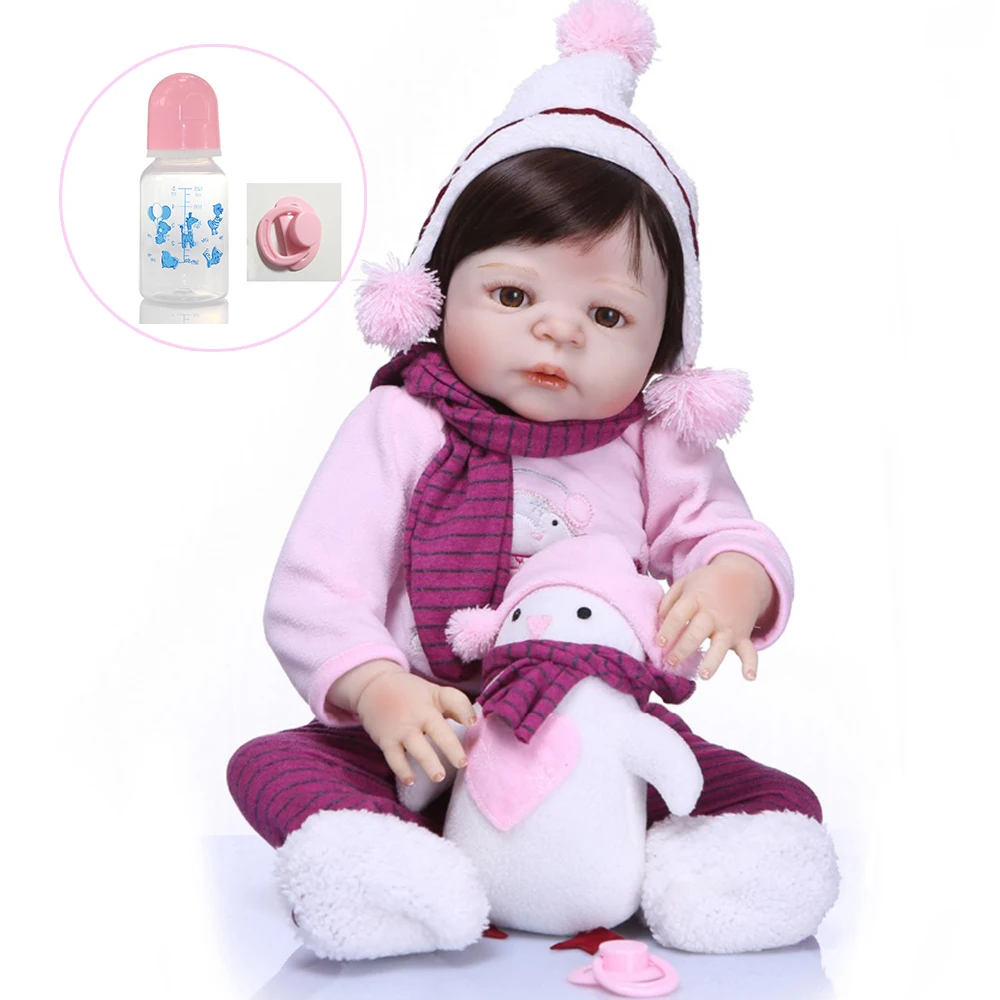 big eyes Reborn Baby Doll Girl Toys and Hat/scarf accessories Lifelike Babies Boneca hard VInyl Fashion Dolls Bebe Reborn kit
big eyes Reborn Baby Doll Girl Toys and Hat/scarf accessories Lifelike Babies Boneca hard VInyl Fashion Dolls Bebe Reborn kit