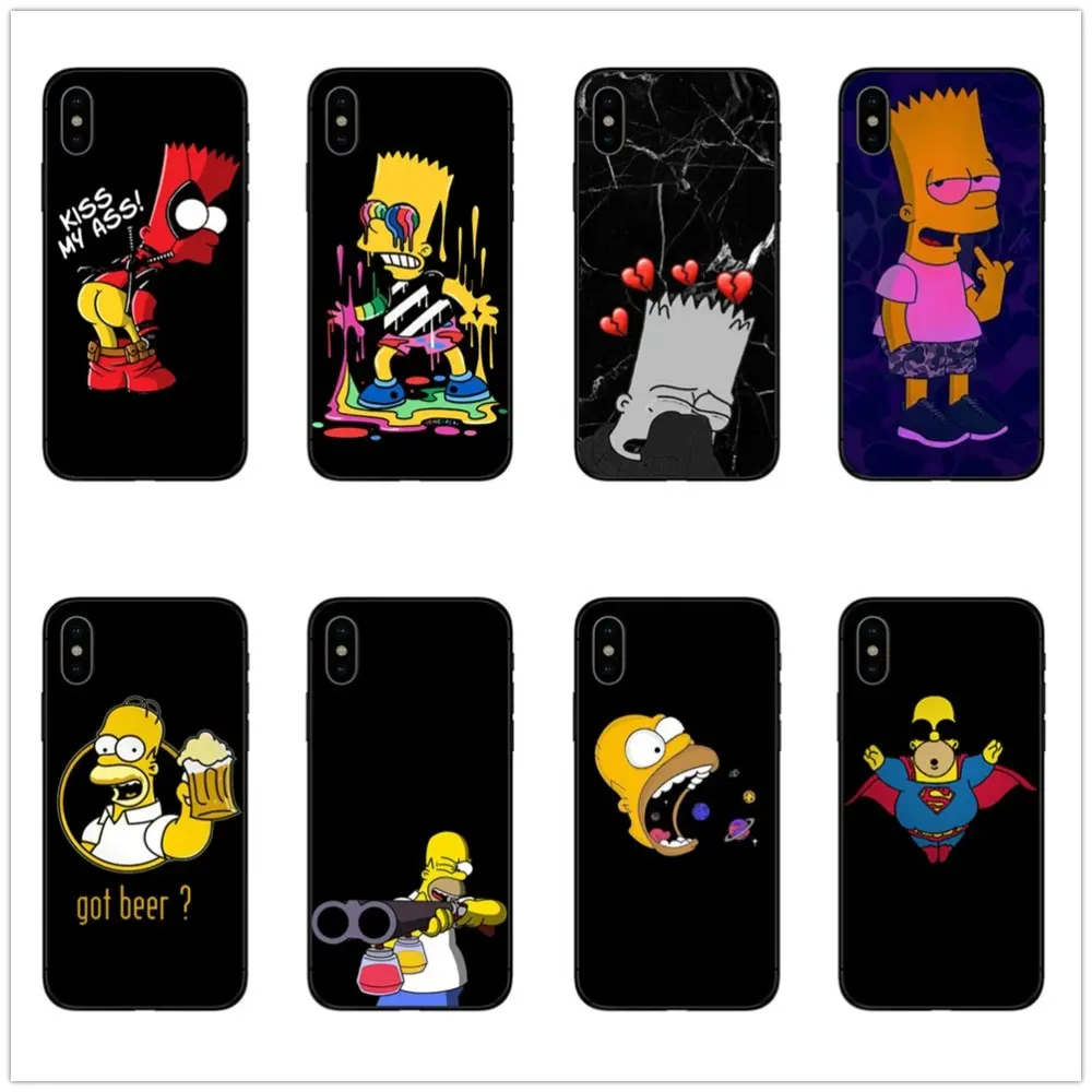 Laumans Homer J.Simpson Black Silicone phone Case cover For iPhone 5 6 6s 7 8 Plus X XR XS Max Bart Simpson funny cartoon coque
Laumans Homer J.Simpson Black Silicone phone Case cover For iPhone 5 6 6s 7 8 Plus X XR XS Max Bart Simpson funny cartoon coque