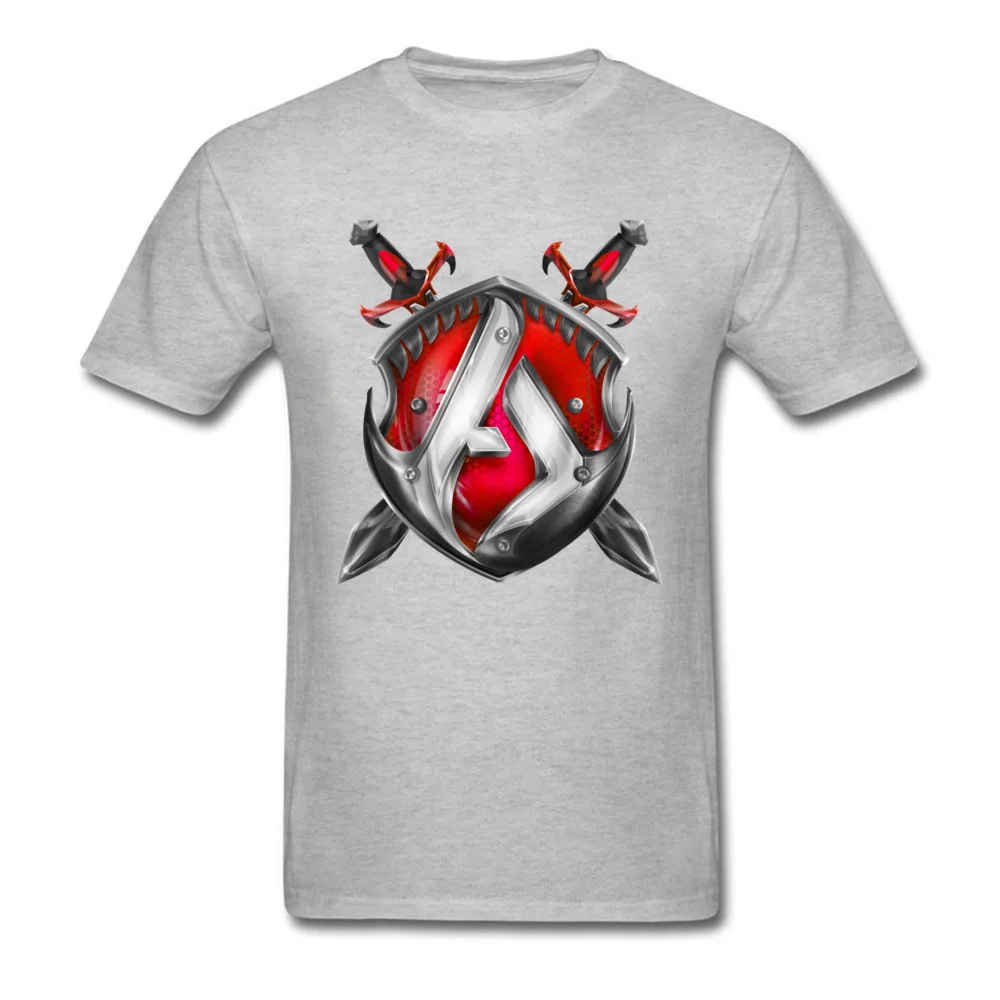 Red Logo O Neck Top T-shirts Labor Day Tops Shirt Short Sleeve Retro Cotton Fabric Print T Shirts Street Men Free Shipping Red Logo grey